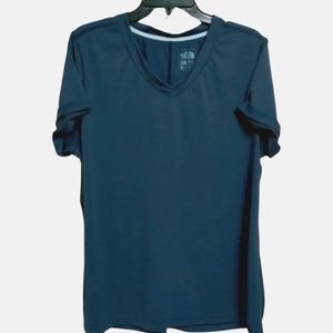 The North Face FlashDry Tee with Tabbed Sleeves in Blue XXL